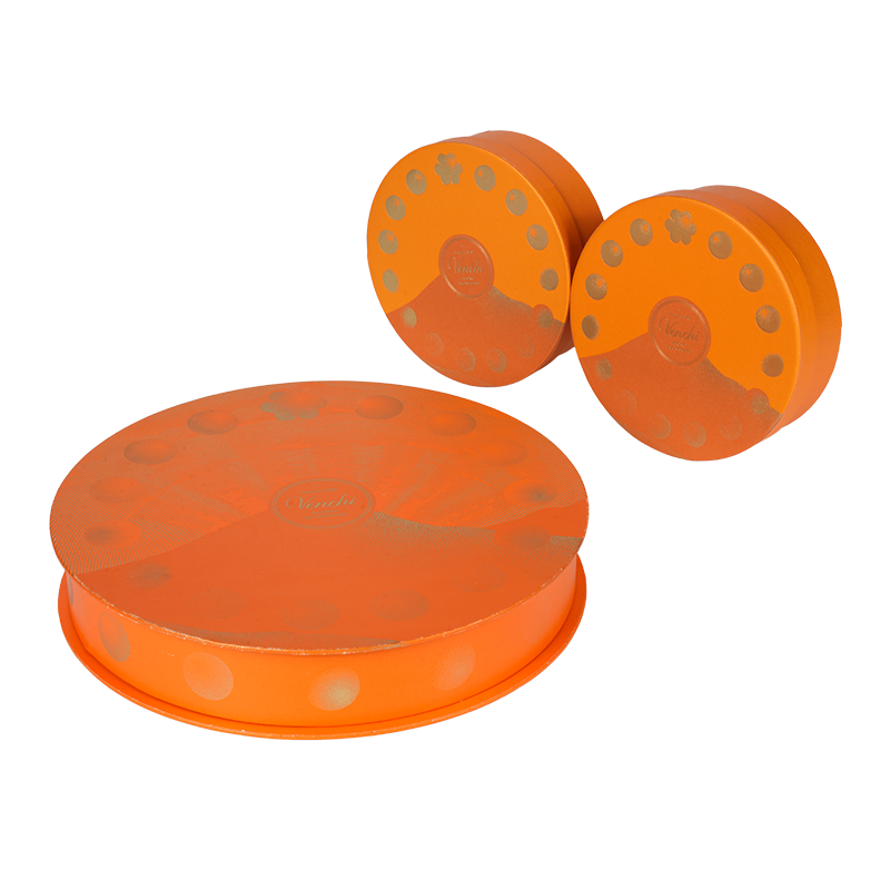 Scatola di caramelle rotonda rigida a prova di umidità