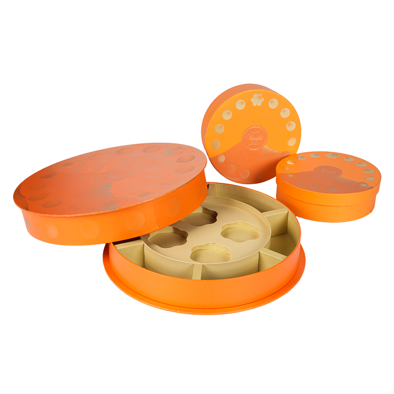 Scatola di caramelle rotonda rigida a prova di umidità