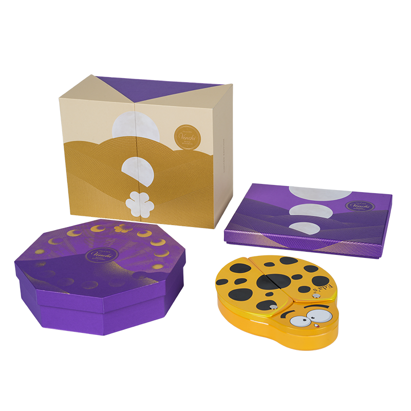 Scatola rigida per imballaggio di cioccolato a doppia porta