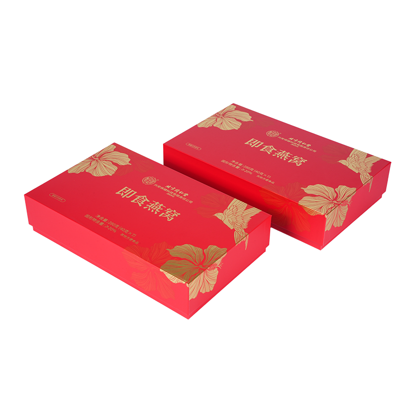 Confezione regalo nido d'uccello con coperchio rigido sollevabile