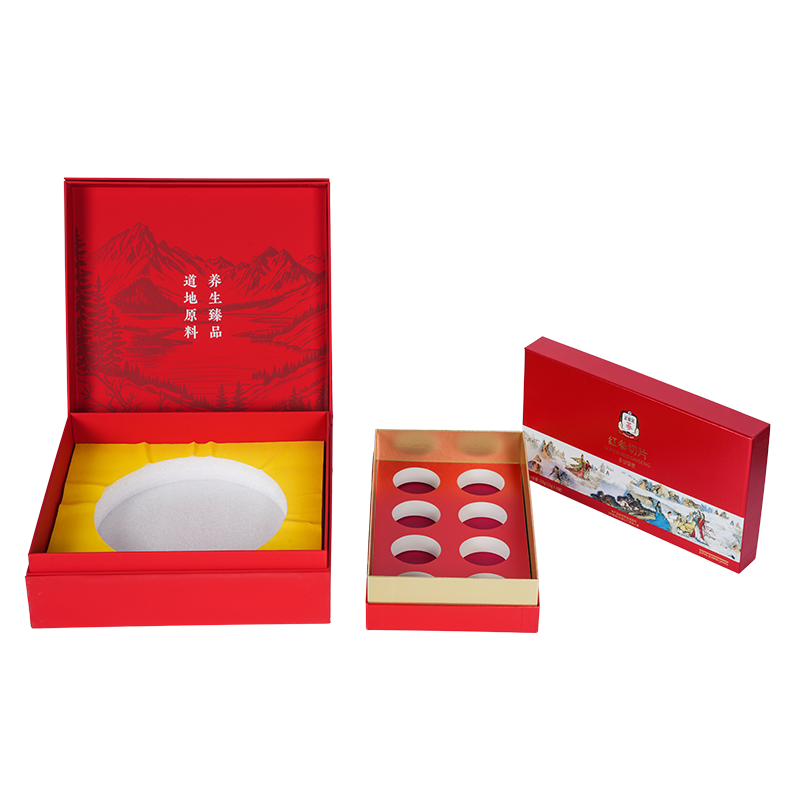 Confezione regalo nido d'uccello con coperchio rigido sollevabile