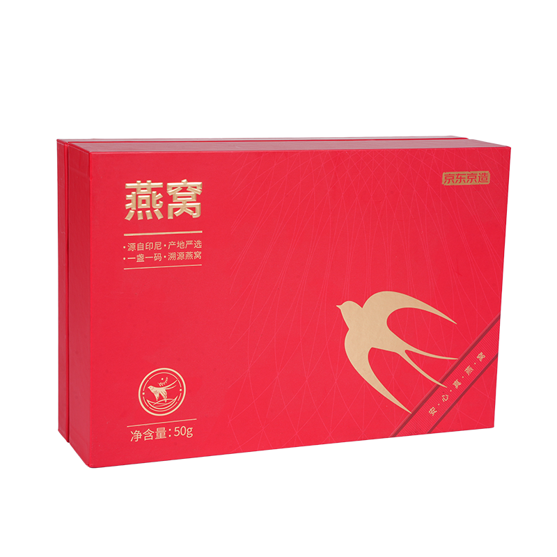 Confezione regalo nido d'uccello con coperchio rigido sollevabile