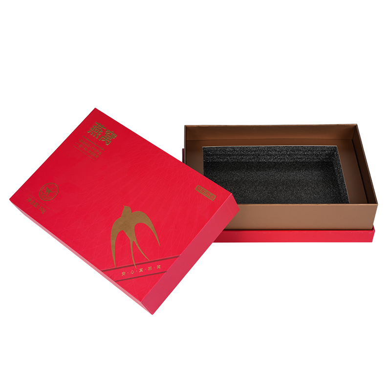 Confezione regalo nido d'uccello con coperchio rigido sollevabile