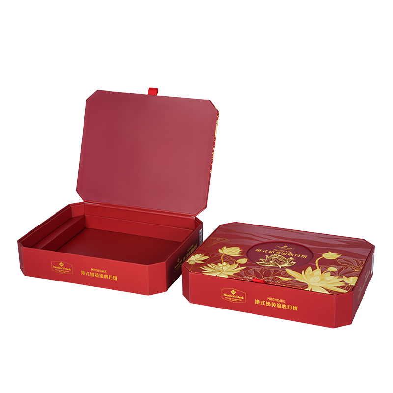 Scatola rigida per imballaggio di torte a doppia porta