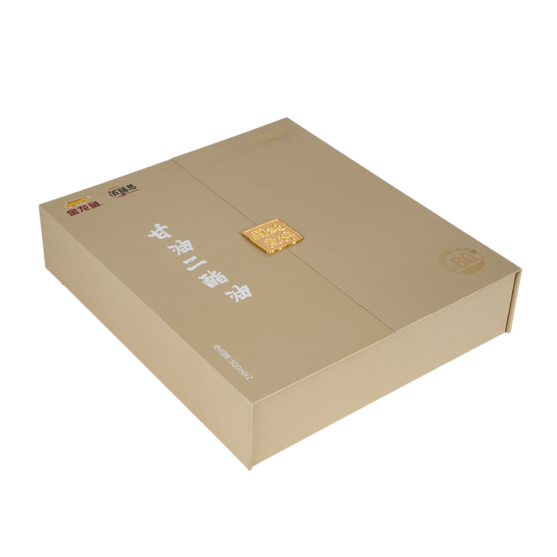 Scatola regalo rigida a doppia porta per olio commestibile