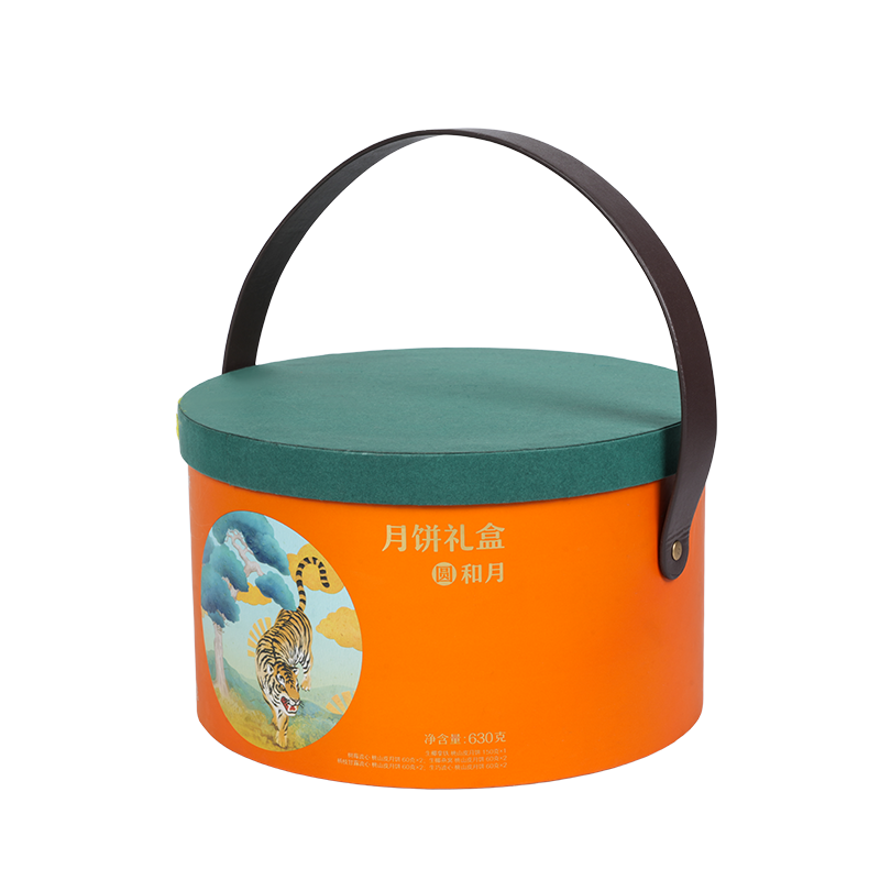 Scatola rigida per imballaggio di torte a doppia porta