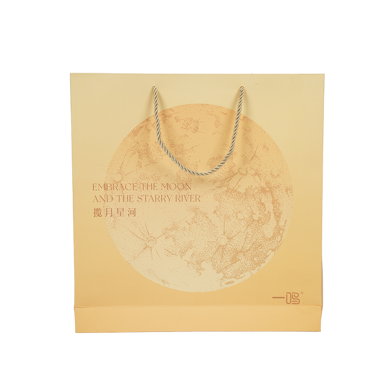 Borsa per il trasporto di torte in cartone kraft/bianco con manico resistente all'acqua