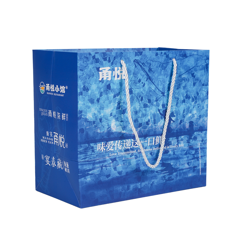 Sacchetto da asporto in carta kraft medio-morbido per il trasporto a mano