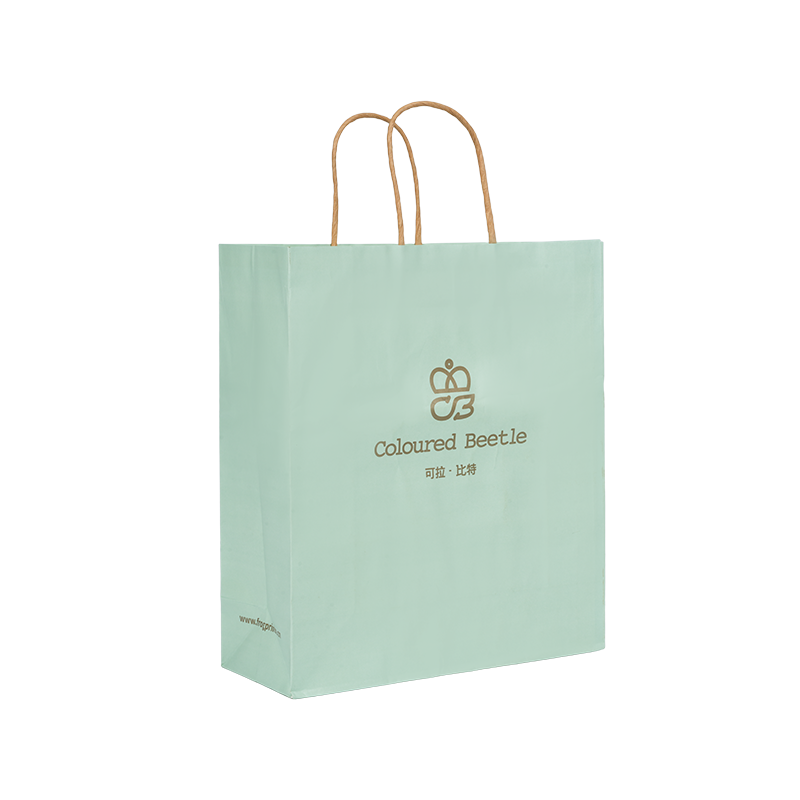 Sacchetto orizzontale di cartone bianco ispessito portatile per imballaggio di abbigliamento