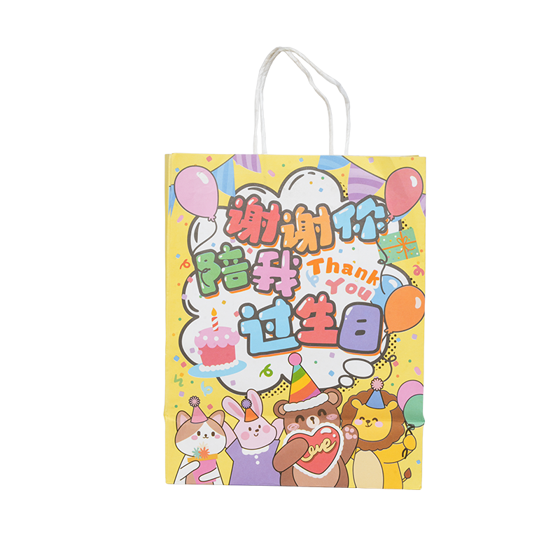 Borse tote verticali in carta kraft a tema natalizio