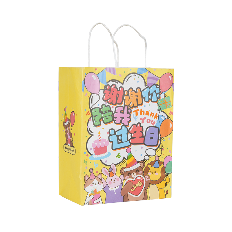 Borse tote verticali in carta kraft a tema natalizio