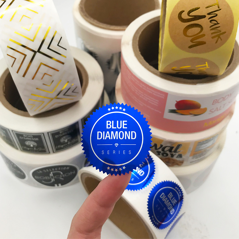 Etichetta adesiva in carta patinata