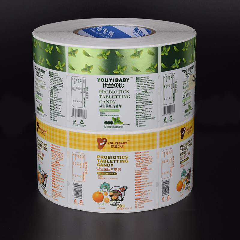 Etichetta adesiva in carta patinata