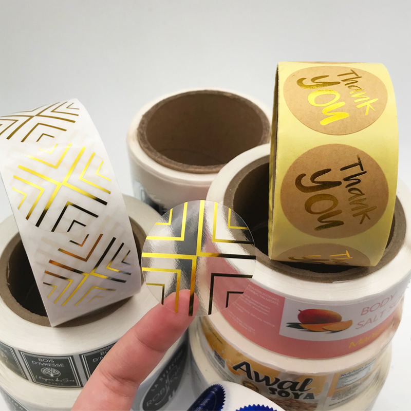 Etichetta adesiva in carta patinata