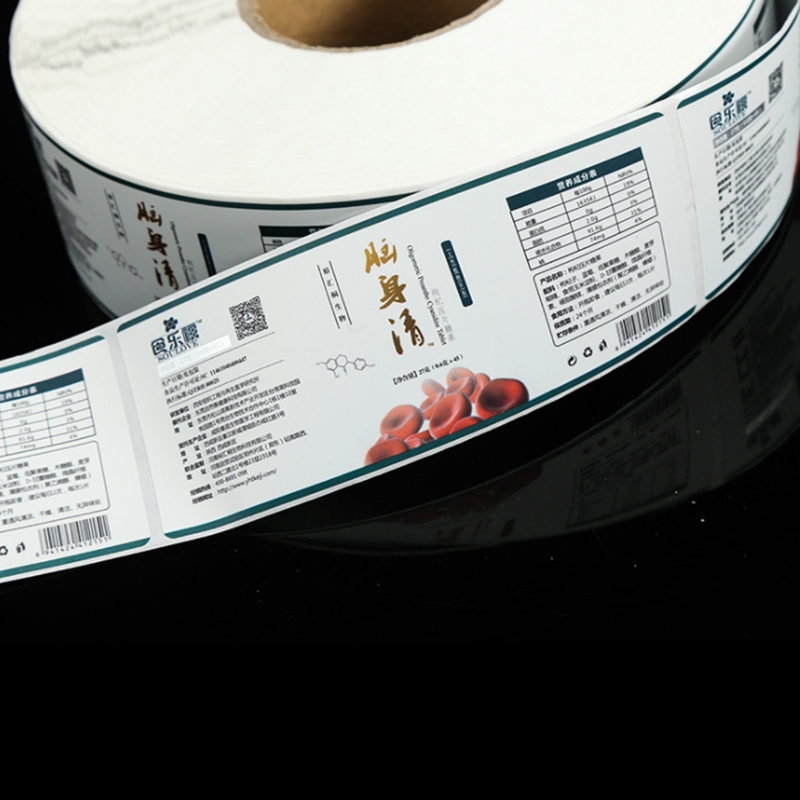 Etichette autoadesive per integratori sanitari