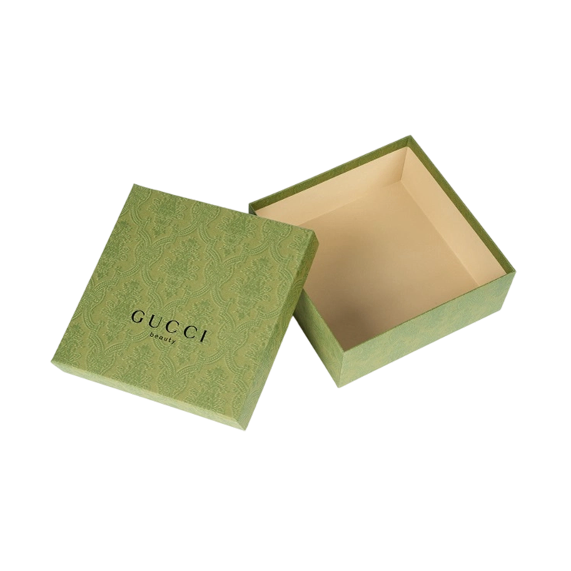 Confezione regalo con coperchio e base di lusso barocco goffrato per confezioni per la cura della pelle
