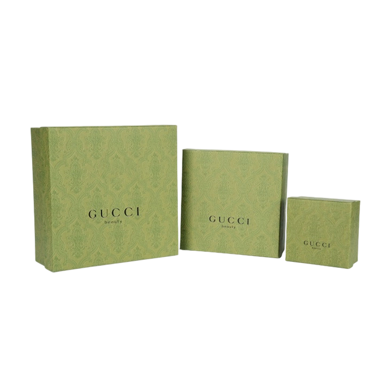 Confezione regalo con coperchio e base di lusso barocco goffrato per confezioni per la cura della pelle