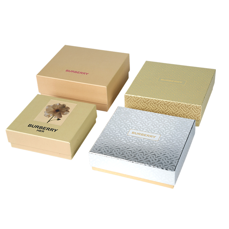 Confezione regalo premium con motivo check classico opaco in pelle scamosciata